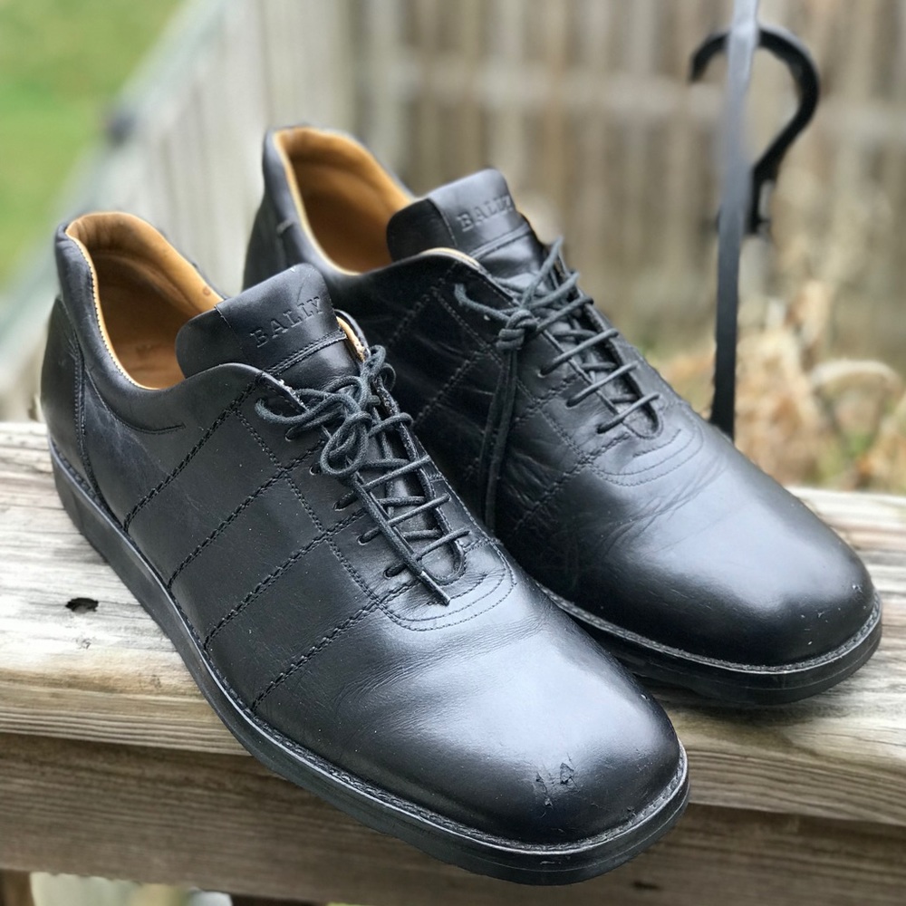 BALLY MENS CASUAL LEATHER OXFORDS